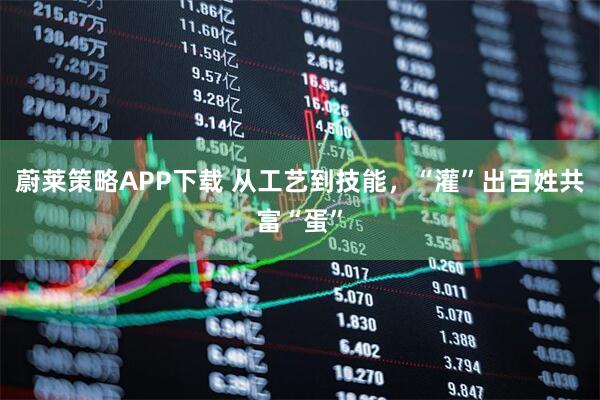 蔚莱策略APP下载 从工艺到技能，“灌”出百姓共富“蛋”