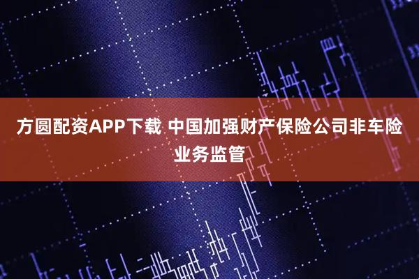 方圆配资APP下载 中国加强财产保险公司非车险业务监管